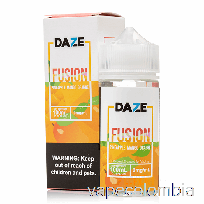 Vape Kit Completo Piña Mango Naranja - 7 Daze Fusion - 100ml 0mg